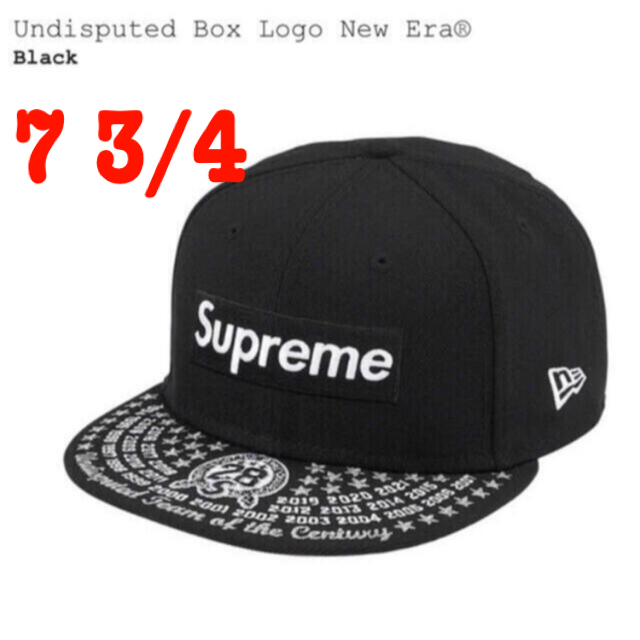 帽子希少 Supreme Undisputed Box Logo New Era
