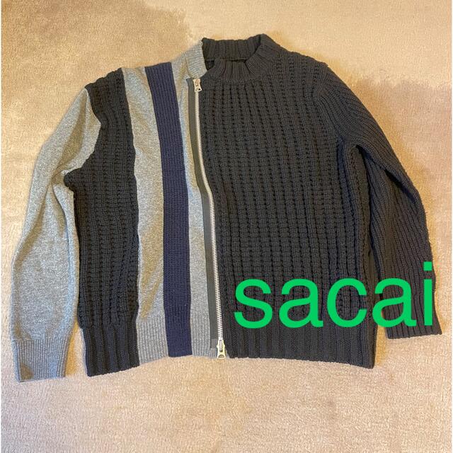 sacai  20aw  ライダースニット