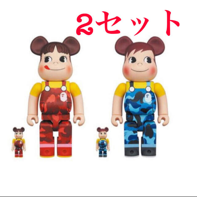 BE＠RBRICK BAPE × ペコちゃん & ポコちゃん 100％＆400％