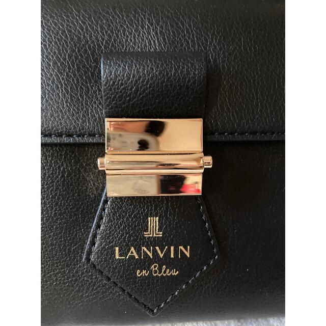 LANVIN en Bleu(ランバンオンブルー)のランバンオンブルーLANVAN en Bleu 2wayバッグ　黒 レディースのバッグ(ショルダーバッグ)の商品写真