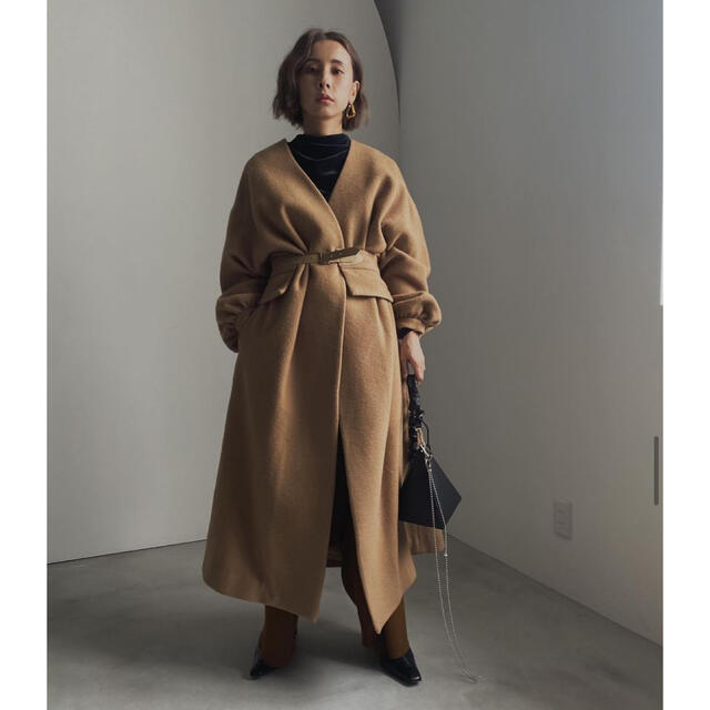 アメリヴィンテージ　2WAY NOCOLLAR BELT COAT