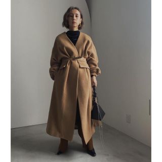 アメリヴィンテージ(Ameri VINTAGE)のAmeri  2WAY NO COLLAR BELT COAT コート(ロングコート)