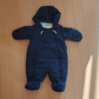 プチバトー PETITBATEAU ダブルファスナーカバーオール 6カ月67cm