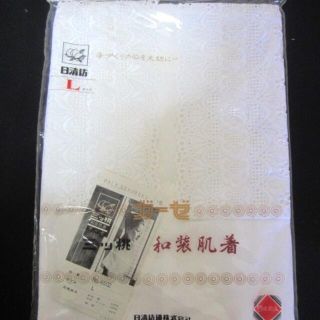 和装下着　着物下着　肌襦袢　和装肌着♪白ガーゼと綿レース♪未開封♪日清紡♪L(和装小物)