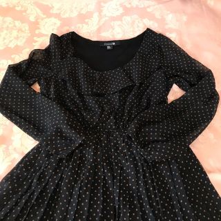 フォーエバートゥエンティーワン(FOREVER 21)の🎀上品&可愛い🎀FOREVER21 ドットシフォンワンピース(ひざ丈ワンピース)