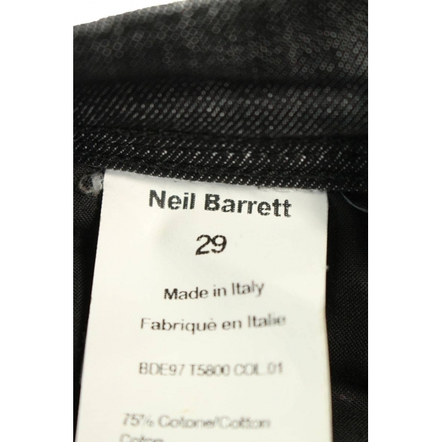 NEIL BARRETT(ニールバレット)のニールバレット ジップディテールストレッチデニムパンツ 29インチ メンズのパンツ(デニム/ジーンズ)の商品写真