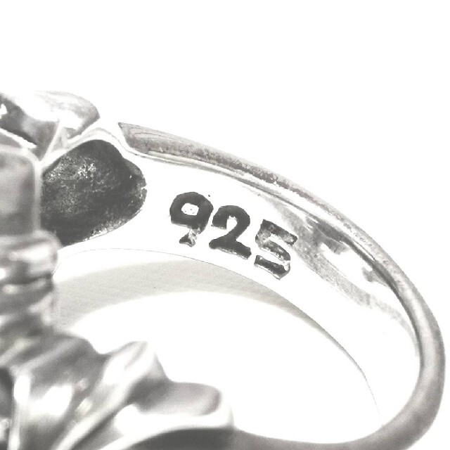 ブランド刻印　ラグジュアリー　デザイン　シルバー925　シルバーリング　指輪