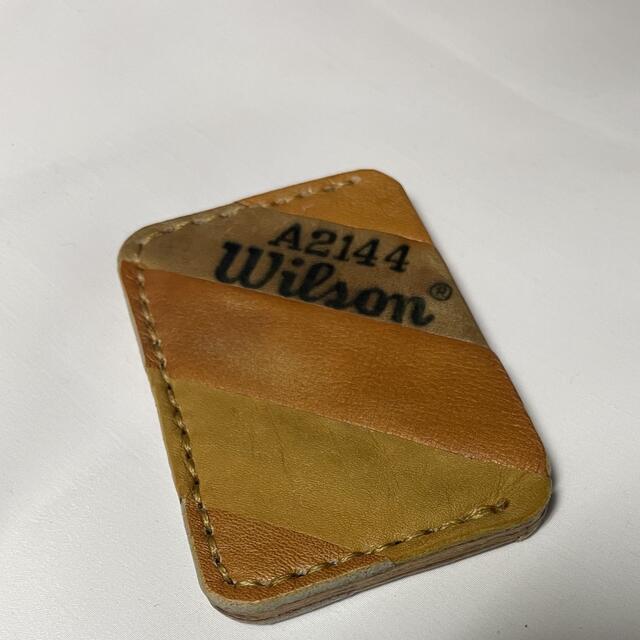 wilson(ウィルソン)の一点もの　野球グローブ　カードケース　made in US スポーツ/アウトドアの野球(グローブ)の商品写真