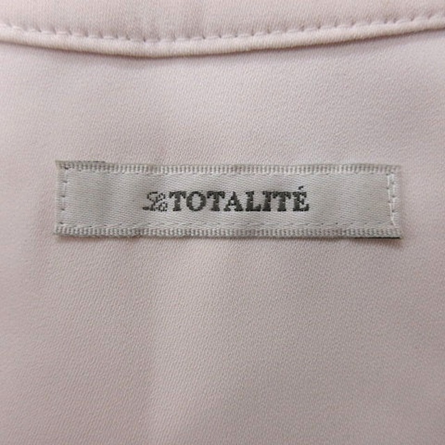 La TOTALITE(ラトータリテ)のラ トータリテ ノーカラーシャツ ブラウス スキッパーカラー レース 長袖 38 レディースのトップス(シャツ/ブラウス(長袖/七分))の商品写真