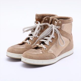 ジミーチュウ(JIMMY CHOO)のJIMMYCHOO ジミーチュウ グリッターハイカットスニーカーレディース♯37(スニーカー)