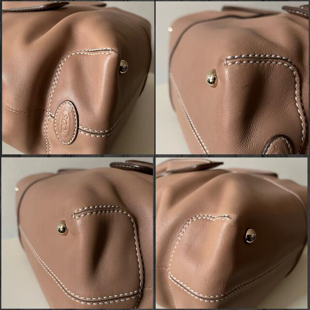 極美品TOD'S トッズ Dバッグ ハンドバッグ レザー ベージュ 極美品TOD'S トッズ Dバッグ ハンドバッグ レザー ベージュ
