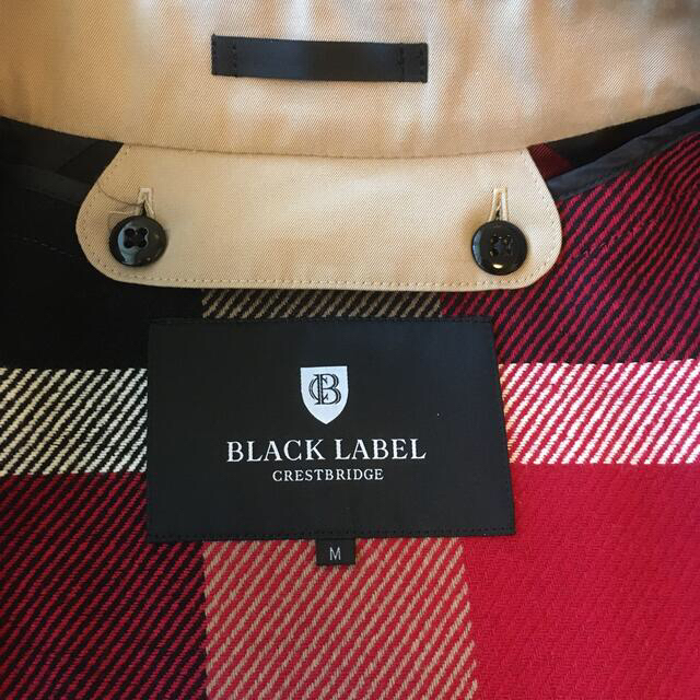 BLACK LABEL CRESTBRIDGE(ブラックレーベルクレストブリッジ)のブラックレーベル　クレストブリッジ  ステンカラーコート　新品　Ｍ　ライナー付き メンズのジャケット/アウター(ステンカラーコート)の商品写真