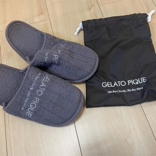 ジェラートピケ(gelato pique)のジェラートピケ トラベルスリッパ 21〜23cm(スリッパ/ルームシューズ)