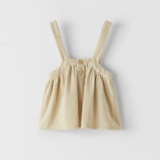 ザラキッズ(ZARA KIDS)の週末限定価格！【ZARA KIDS】サスペンダーコーデュロイスカート(スカート)