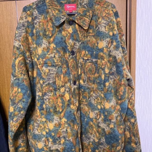 Supreme(シュプリーム)のsupreme paisley fleece shirt Lサイズ メンズのトップス(シャツ)の商品写真