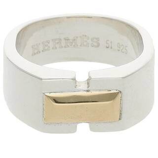 エルメス(Hermes)のエルメス 1990 バケット R コンビ #51 シルバーリング  メンズ 8号(リング(指輪))