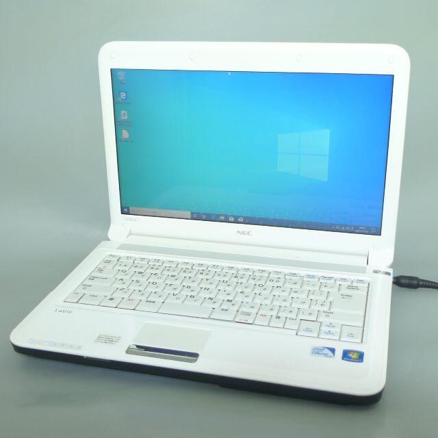 ホワイト 白 ノートPC LE150D2 4GB RW 無線