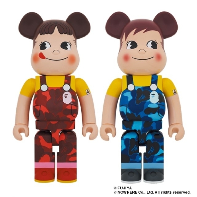 MEDICOM TOY(メディコムトイ)のBE@RBRICK BAPE®︎ × ペコちゃん & ポコちゃん 1000%  エンタメ/ホビーのフィギュア(その他)の商品写真