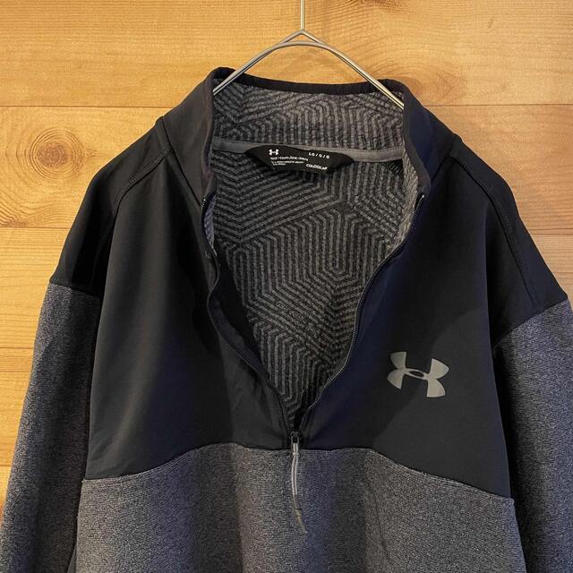 UNDER ARMOUR(アンダーアーマー)の【UNDER ARMOUR】ハーフジップ プルオーバー 切替 フリース US古着 メンズのジャケット/アウター(その他)の商品写真