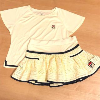 フィラ(FILA)のFILA レーススコート ショート丈ゲームシャツ　セット(ウェア)