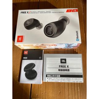 JBL FREE X BLACK 　※ケース破損あり(ヘッドフォン/イヤフォン)