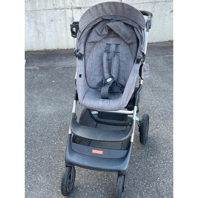 専用 Stokke チェンジングバッグ ブラックメラーンジ