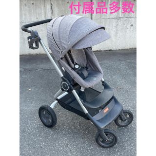 ストッケ(Stokke)のストッケ　スクート2  ブラックメラーンジ　チェンジングバッグ付き(ベビーカー/バギー)