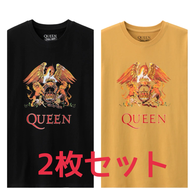 GU(ジーユー)の【QUEEN】GU グラフィックTシャツ 2枚セット① メンズのトップス(Tシャツ/カットソー(半袖/袖なし))の商品写真