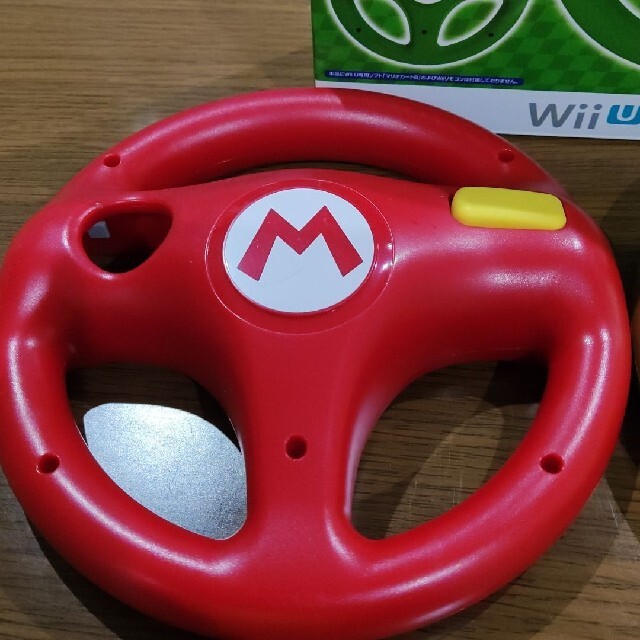 Wii U(ウィーユー)のマリオカートハンドル３セット専用 エンタメ/ホビーのゲームソフト/ゲーム機本体(家庭用ゲーム機本体)の商品写真