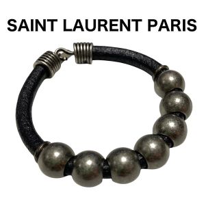 サンローラン(Saint Laurent)のSAINT LAURENT PARIS サンローランパリ レザーブレスレット(ブレスレット)