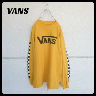 ヴァンズ(VANS)の【人気カラー】VANS チェッカー ロンT 白黒チェック(Tシャツ/カットソー(七分/長袖))