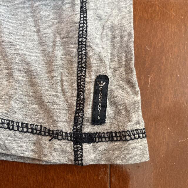 ARMANI JUNIOR(アルマーニ ジュニア)のアルマーニジュニア　グレー長袖Tシャツ　14A キッズ/ベビー/マタニティのキッズ服女の子用(90cm~)(Tシャツ/カットソー)の商品写真