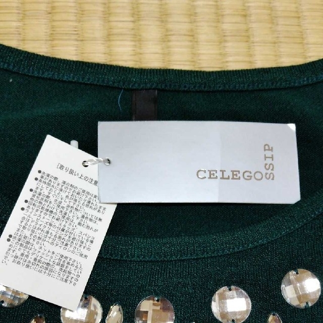 未使用品 セレゴシップ CELEGOSSIP ビジューカットソー レディース レディースのトップス(カットソー(長袖/七分))の商品写真