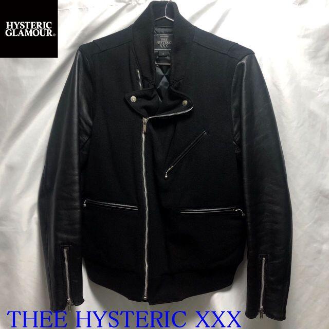 THEE HYSTERIC XXX レザーウールスタジャン