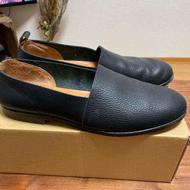 sunsea leather slip-on shose サンシー　スリッポン