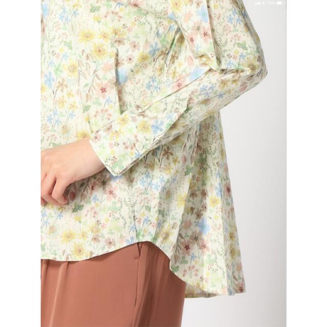 ★美品　NIMES LIBERTY PRINTスタンドカラーシャツ ニーム 5