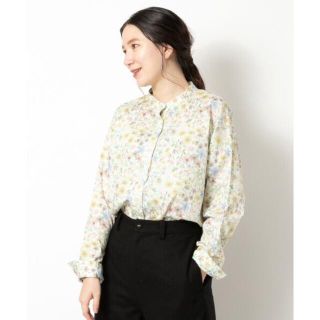 ニーム(NIMES)の★美品　NIMES LIBERTY PRINTスタンドカラーシャツ ニーム (シャツ/ブラウス(長袖/七分))