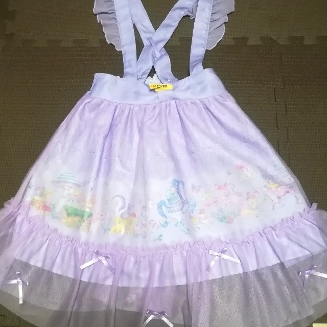 しまむら(シマムラ)のしまむら  エコネコ  ジャンパースカート  130 キッズ/ベビー/マタニティのキッズ服女の子用(90cm~)(ワンピース)の商品写真