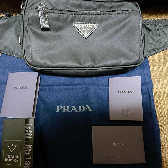 PRADA(プラダ)のプラダ PRADA ベルトバッグ ボディバッグ ブラック メンズ レディース メンズのバッグ(ボディーバッグ)の商品写真