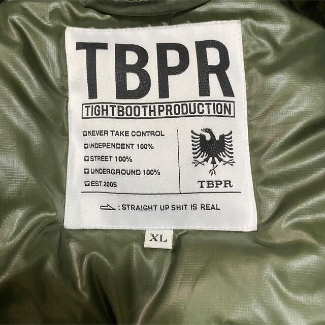 TIGHTBOOTH PRODUCTION (TBPR) ベロア切替ダウン - ダウンジャケット