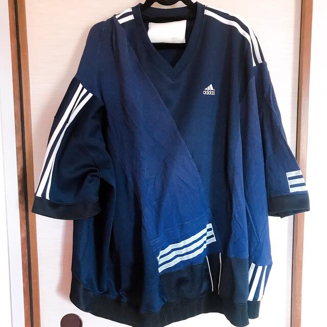 メンズ和洋折衷　リメイク　ビッグサイズ　カットソー　adidas