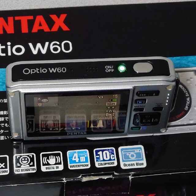 PENTAX(ペンタックス)のPENTAX Optio W OPTIO W60 OCEAN BLUE コンパク スマホ/家電/カメラのスマホ/家電/カメラ その他(その他)の商品写真