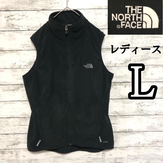 THE NORTH FACE(ザノースフェイス)のノースフェイス レディース TKA100 フリース ベスト L 黒 ブラック レディースのトップス(ベスト/ジレ)の商品写真