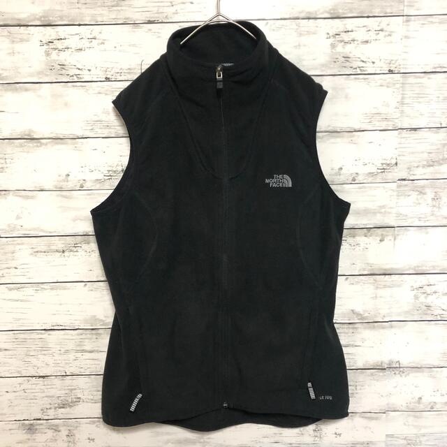 THE NORTH FACE(ザノースフェイス)のノースフェイス レディース TKA100 フリース ベスト L 黒 ブラック レディースのトップス(ベスト/ジレ)の商品写真