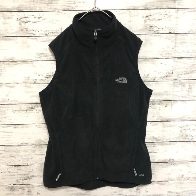 THE NORTH FACE(ザノースフェイス)のノースフェイス レディース TKA100 フリース ベスト L 黒 ブラック レディースのトップス(ベスト/ジレ)の商品写真