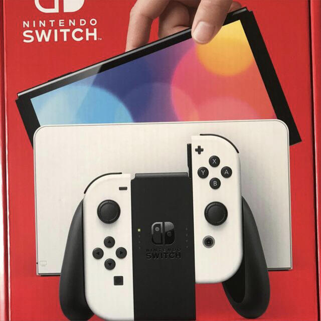 Nintendo Switch(ニンテンドースイッチ)の Nintendo Switch有機EL ホワイト エンタメ/ホビーのゲームソフト/ゲーム機本体(携帯用ゲーム機本体)の商品写真