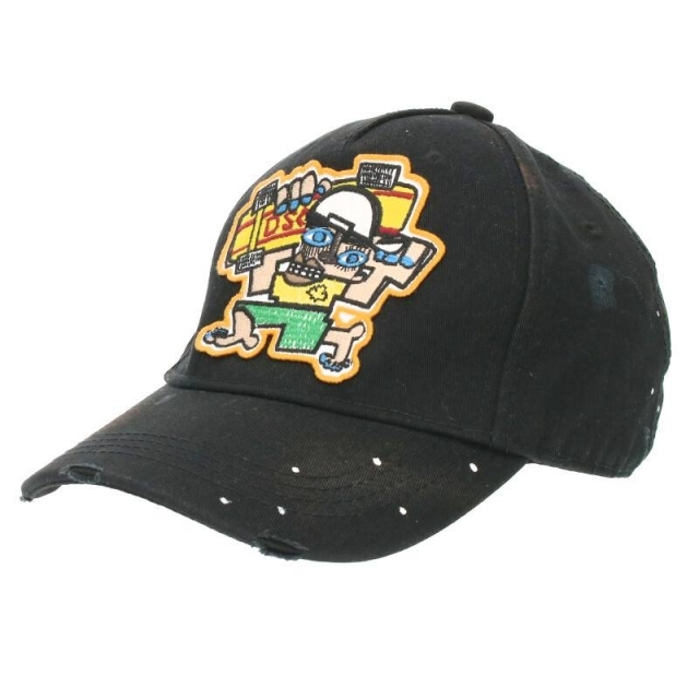 DSQUARED2(ディースクエアード)のディースクエアード ペンキユーズド加工ベースボールキャップ メンズの帽子(キャップ)の商品写真