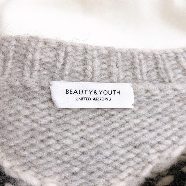 BEAUTY&YOUTH UNITED ARROWS(ビューティアンドユースユナイテッドアローズ)の★ともみん様専用★ BEAUTY&YOUTHスキッパー カウチンハンドニット  レディースのトップス(ニット/セーター)の商品写真