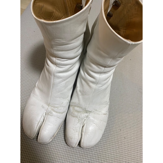 Maison Margiela カーフスキン タビ ブーツ ペンキ ペイント42 - ブーツ