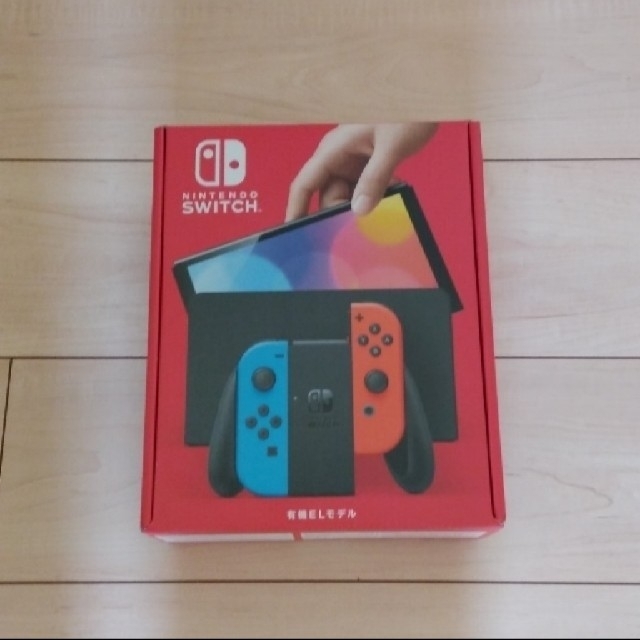 新品 Nintendo Switch 有機ELモデル ネオンブルー/レッド cのサムネイル